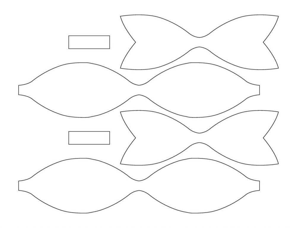 Бантики шаблон: Шаблон бантика для вырезания из бумаги: скачать и ...