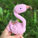 Фламинго бесплатная схема амигуруми