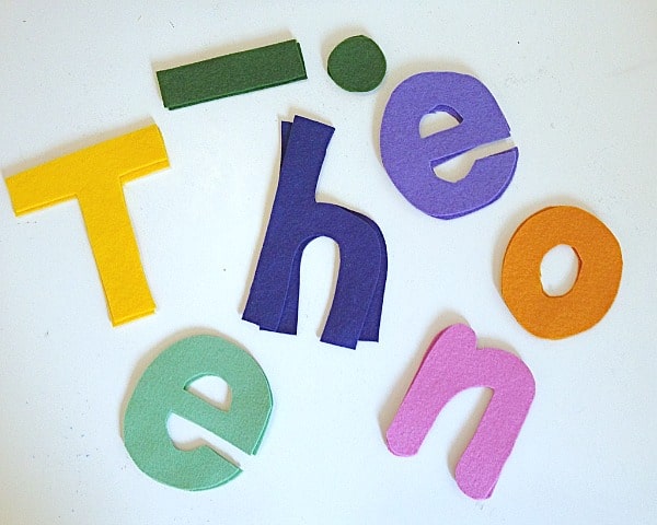 felt letters for kids