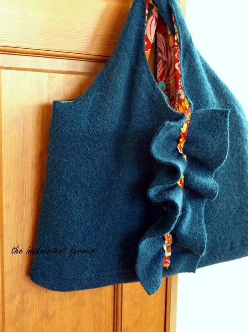 15b felted teal computer bag