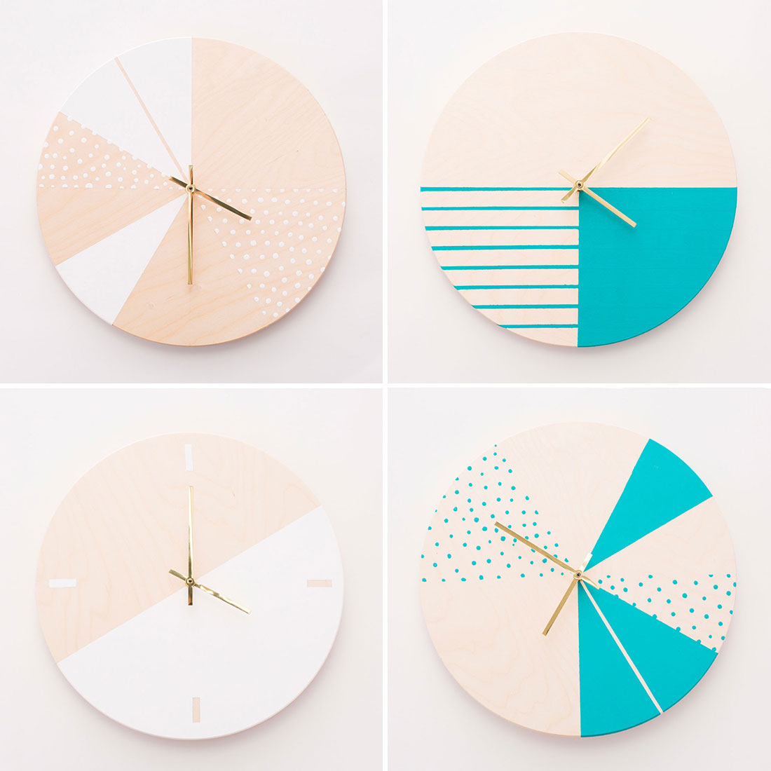 Moden colorful wall clock