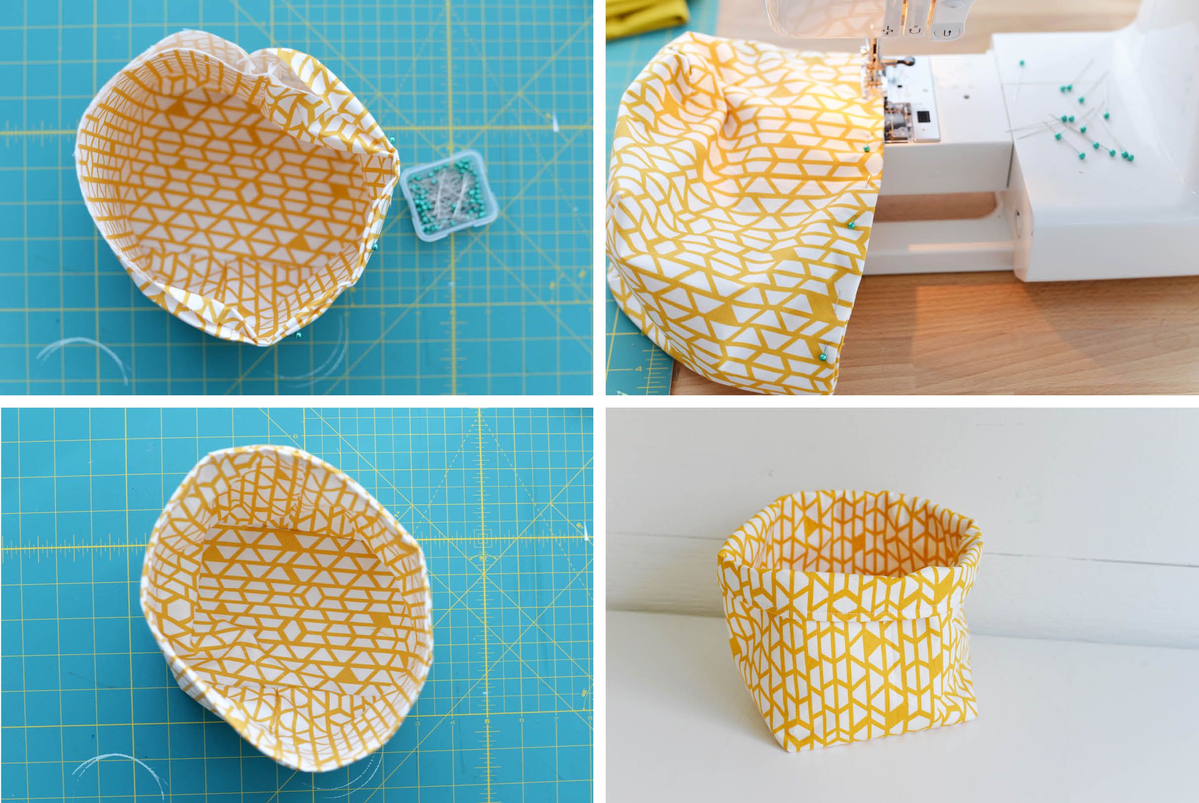 DIY Fabric Basket Step 4