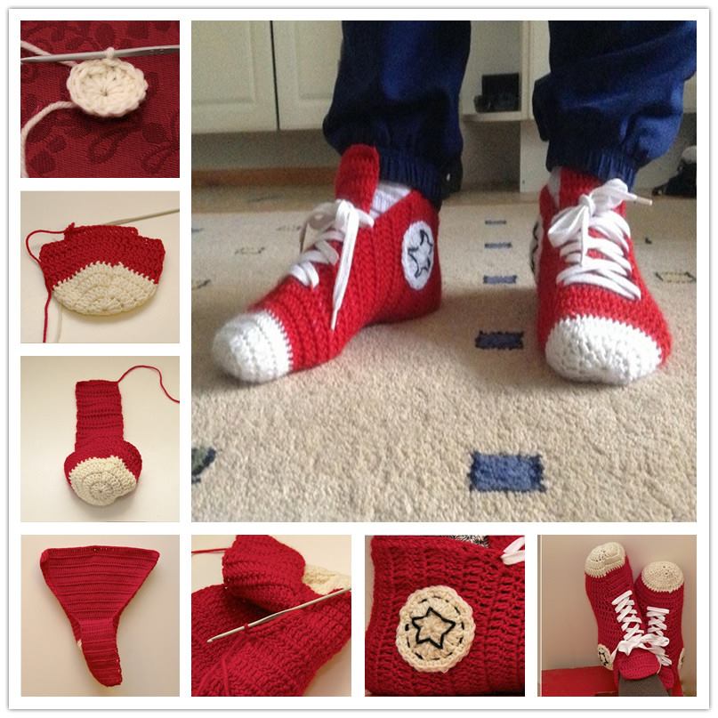 Crochet Converse Slippers