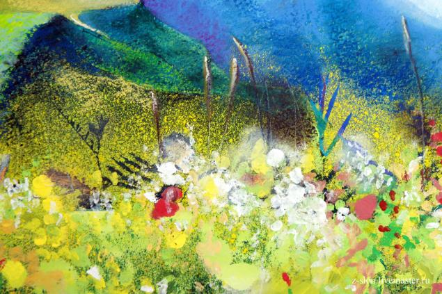 Мастер-класс по живописи: пастель, гуашь и сухоцветы — мой эксперимент, фото № 37