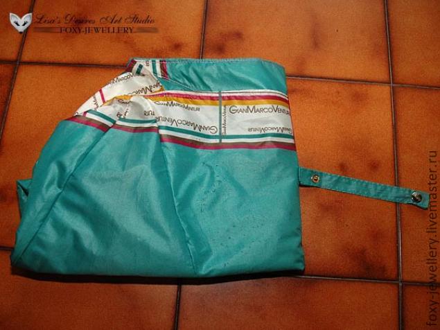 Хозяйственная эко-сумка из старого зонтика, фото № 12