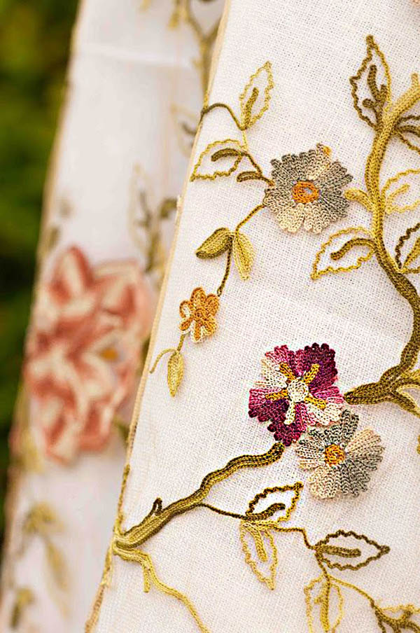 Текстурная вышивка в коллекциях высокой моды. Цветочные мотивы, фото № 20