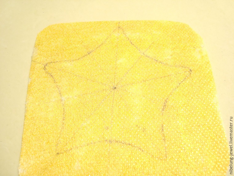 Вышиваем брошь-кулон «Морская звезда» жемчугом Swarovski и бисером, фото № 3