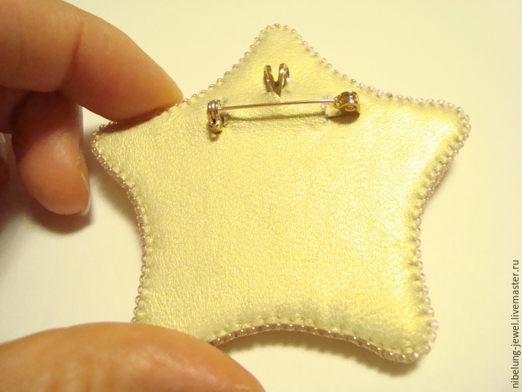 Вышиваем брошь-кулон «Морская звезда» жемчугом Swarovski и бисером, фото № 45