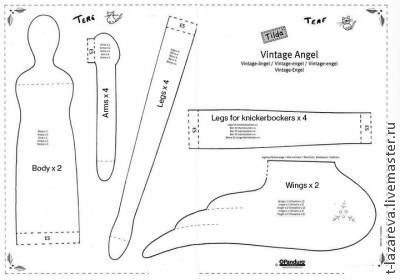 Винтажный ангел тильда своими руками, фото № 2