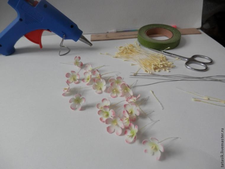 Создаем миниатюрные цветы из фоамирана, фото № 9