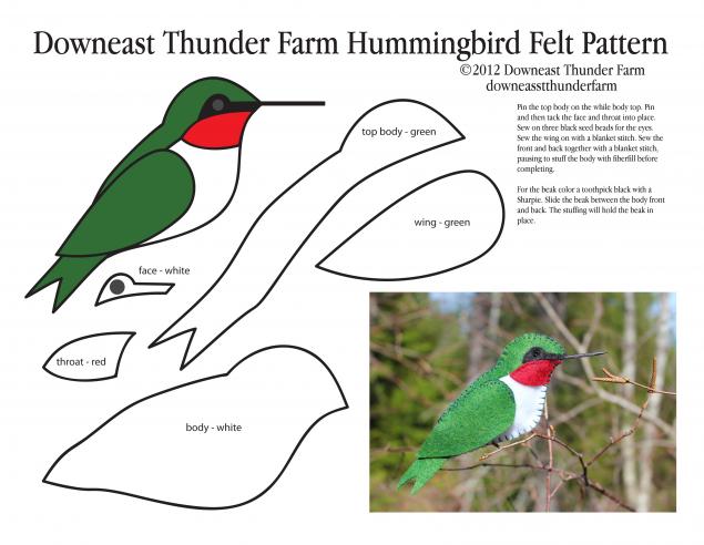 Фетровые птички Сьюзен Джордан Беннет (с выкройками), фото № 18