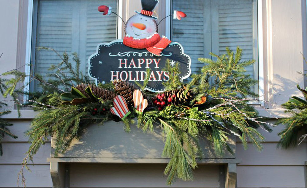 Интересная идея декора: рождественский подоконник, фото № 16