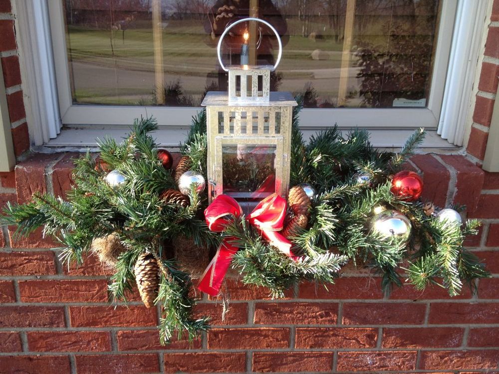 Интересная идея декора: рождественский подоконник, фото № 11
