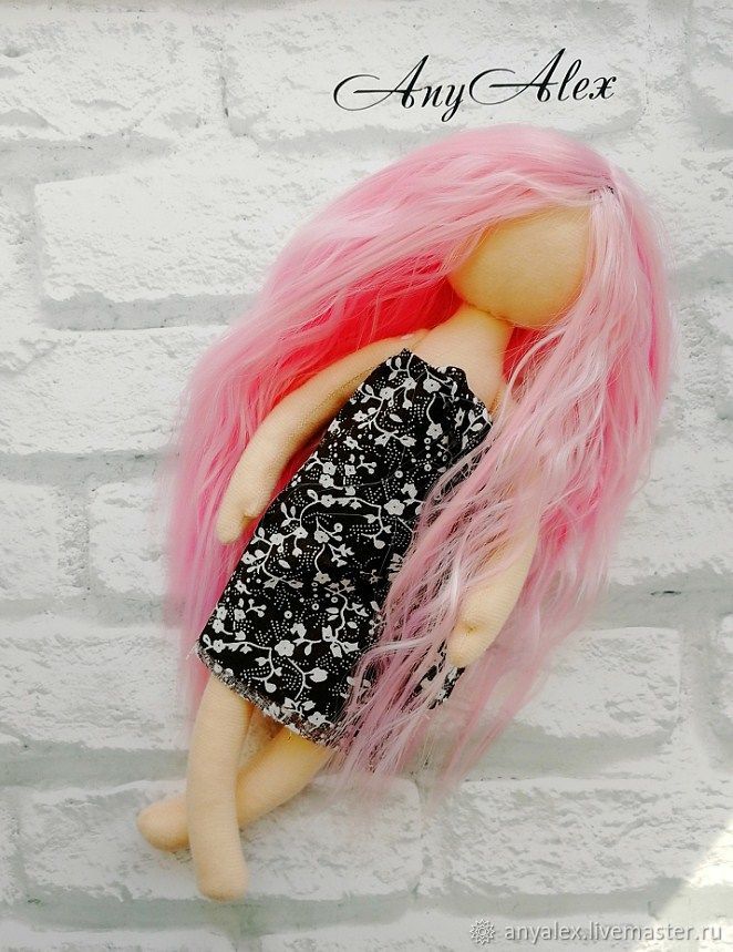 Мастер-класс по шитью тела текстильной куклы с волосами, фото № 30