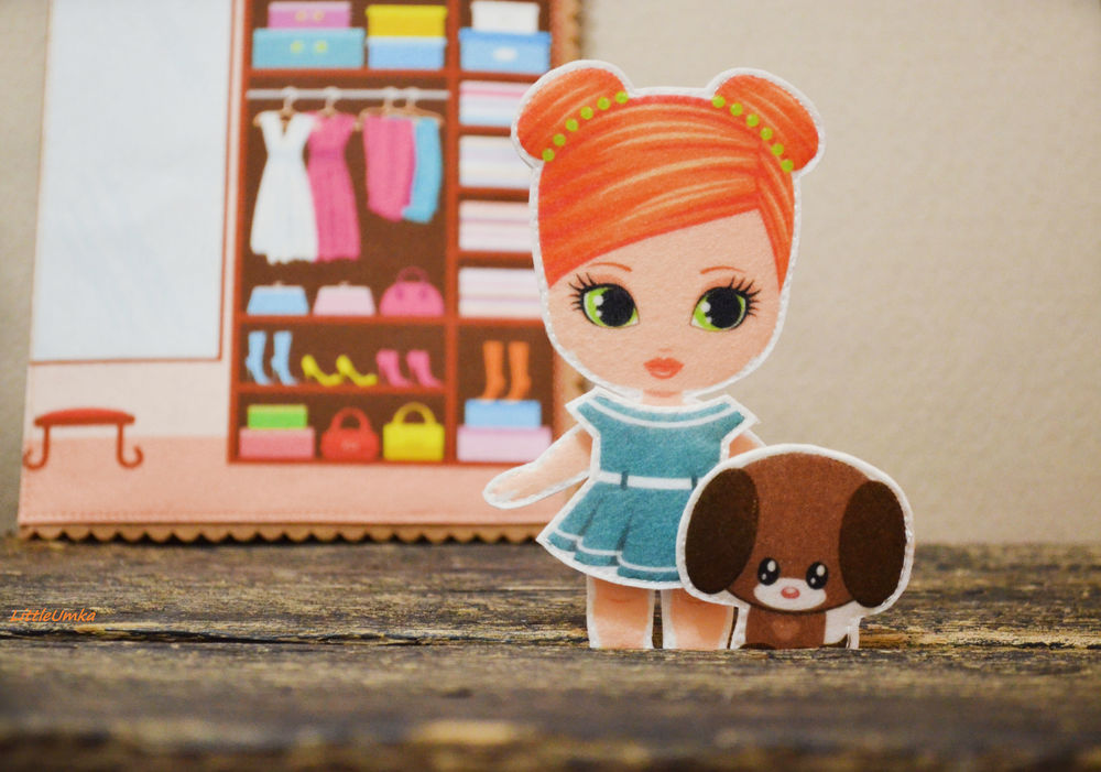 Домик для куклы из фетра + календарь, игровой планшет, фото № 44