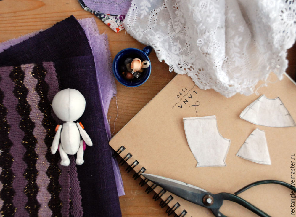 Мастер-класс по созданию текстильной куклы-броши, фото № 22