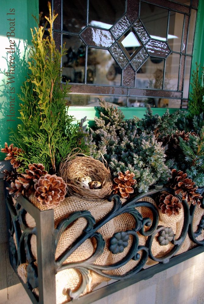 Интересная идея декора: рождественский подоконник, фото № 19
