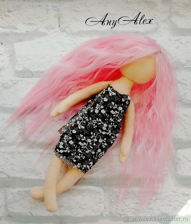 Мастер-класс по шитью тела текстильной куклы с волосами, фото № 31