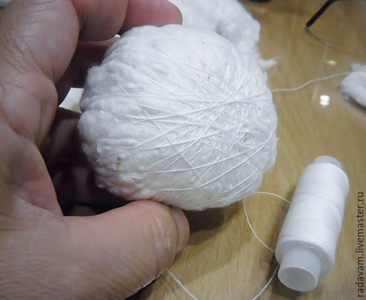 Как сшить каркасную текстильную куколку в смешанной технике, фото № 3