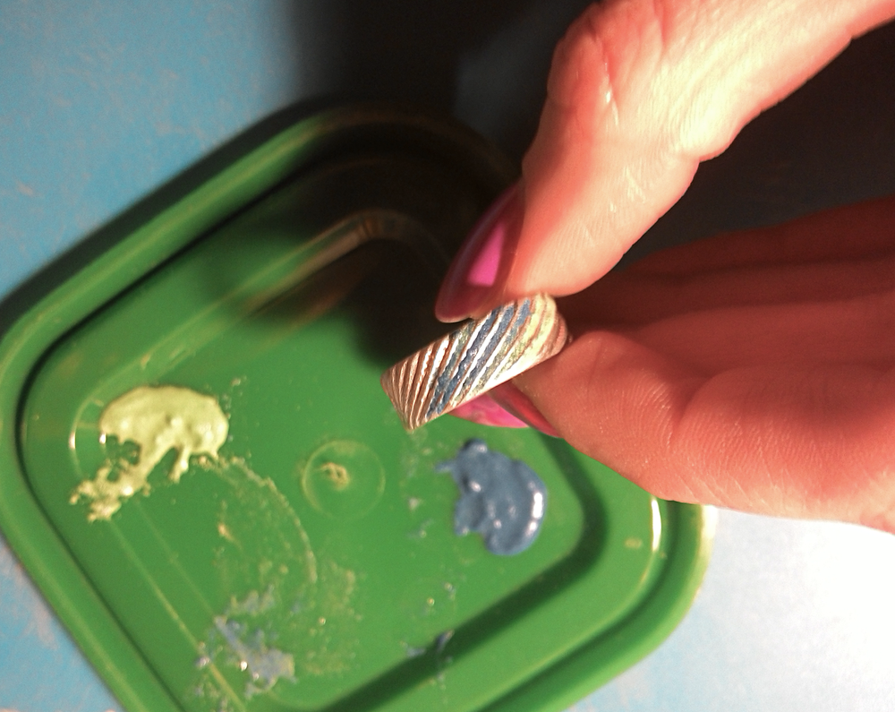 Как сделать из серебряной глины широкое кольцо с рельефом, фото № 37
