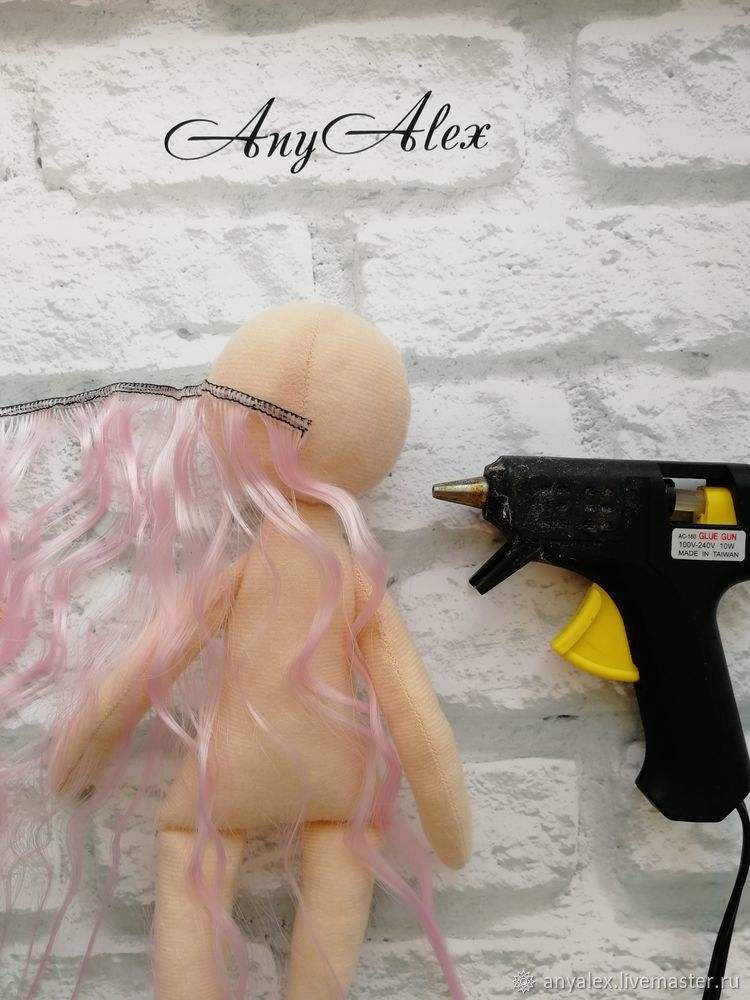 Мастер-класс по шитью тела текстильной куклы с волосами, фото № 18