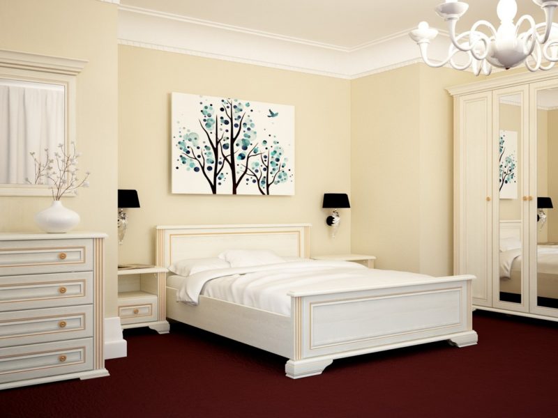 Ремонт в спальне: декор стены над кроватью