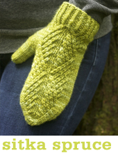 sitka spruce mittens