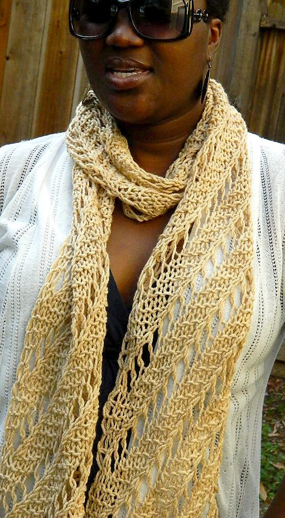 Free Knitting Pattern for Easy Colliding Stars Scarf