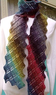 Free knitting pattern for Argosy Scarf and more colorful scarf knitting patterns
