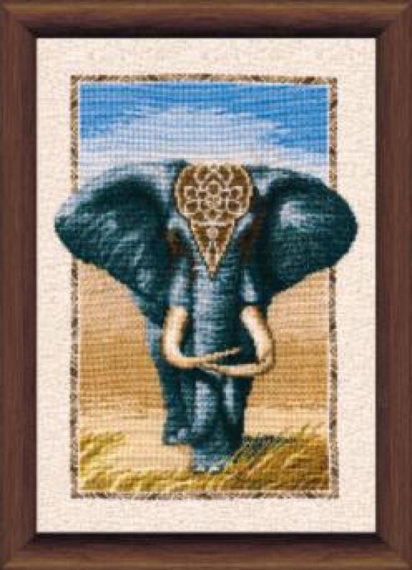 схема вышивки крестом сильный слон