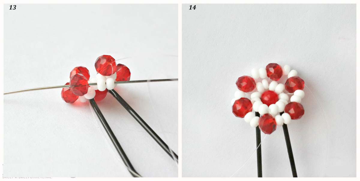 Шпилька из бисера