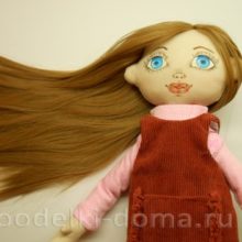 Как пришить волосы кукле