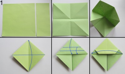 схема Корзины оригами 1