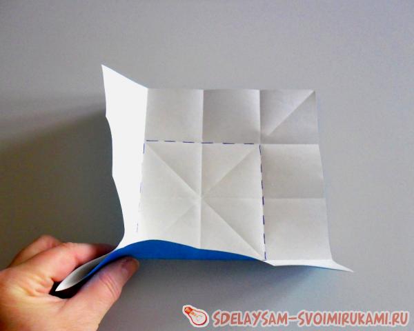 цветок из квадратного листа бумаги