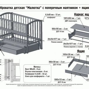 Изготовление кроватки с ящиками