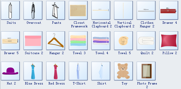 Wardrobe Plan Symbols 2