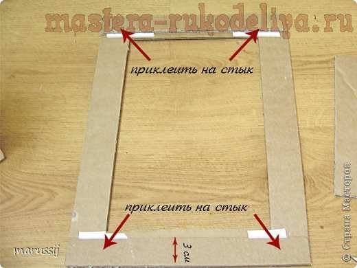 Мастер-класс по картонажу: Рамка для вышивки
